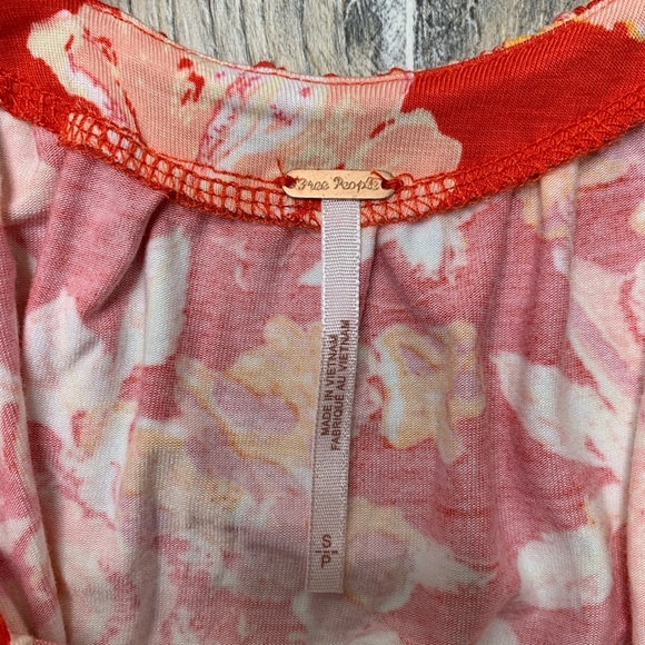 Free People Floral Blouse Sz Small - Picture 5 of 10